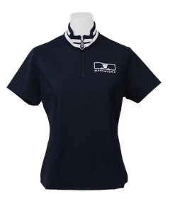 Pave Zip Mock Tee | Tシャツ | ブラック | レディース | ゴルフウェア