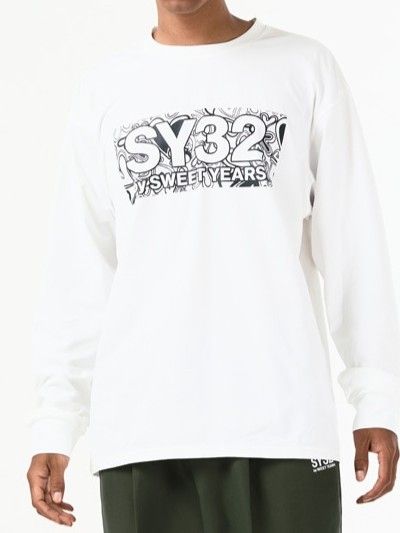 HEART PATTERN BOX LOGO L/S TEE | Tシャツ | ホワイト | メンズ | ゴルフウェア