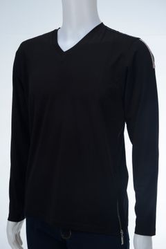 VネックTシャツ | ブラック | メンズ
