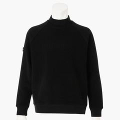 HOL MEN’S STITCH LOGO FAKE LAYERED HIGHNECK | ニット | ブラック | メンズ | ゴルフウェア