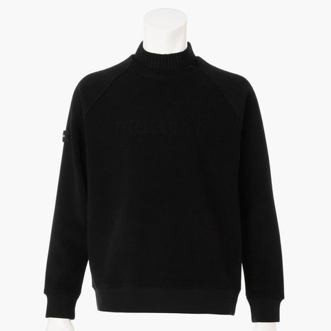 HOL MEN’S STITCH LOGO FAKE LAYERED HIGHNECK | ニット | ブラック | メンズ | ゴルフウェア
