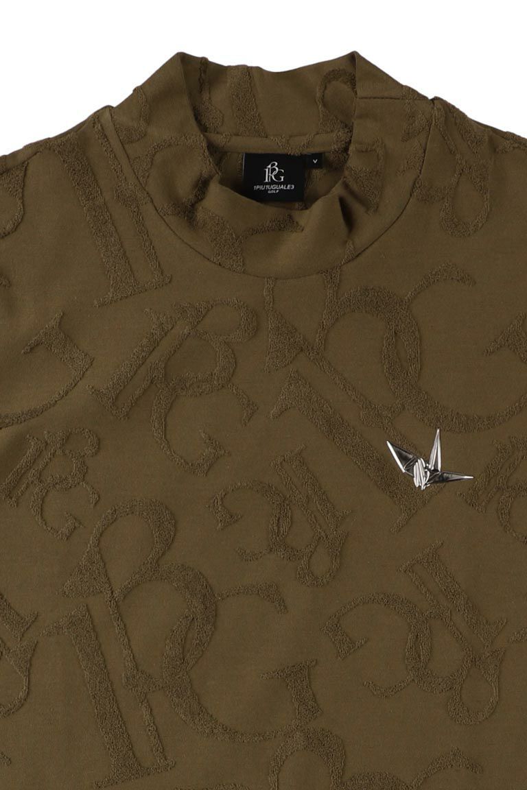 【2026年SS予約商品】113G PILE MOCK［KHAKI］ | モックネックシャツ | カーキ | メンズ | ゴルフウェア