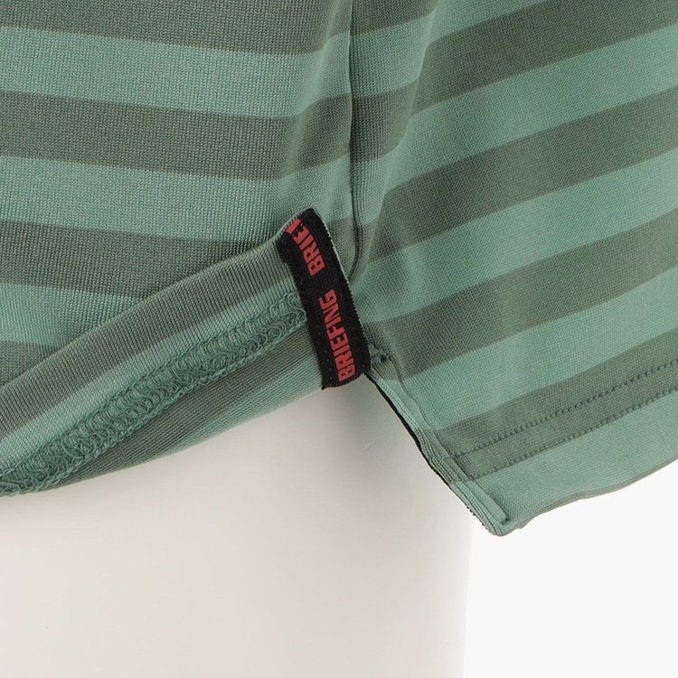 MEN’S SHADOW STRIPE HIGHNECK （リラックスフィット） | ハイネックシャツ | グリーン | メンズ | ゴルフウェア