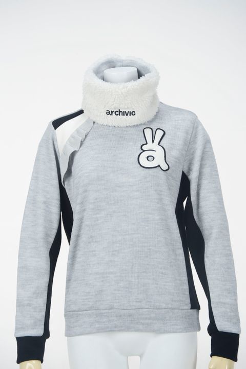 ARCHIVIO アルチビオ 分ら セットアップ ボーダー ボア ニット ゴルフ 白黒
