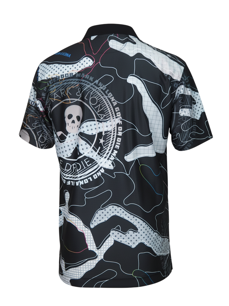 Axon Camo Mesh Performance Polo | ポロシャツ | ブラック | メンズ | ゴルフウェア