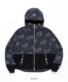 STRETCH GRAPHIC COMBI JACKET | ブルゾン | ブラック | レディース | ゴルフウェア