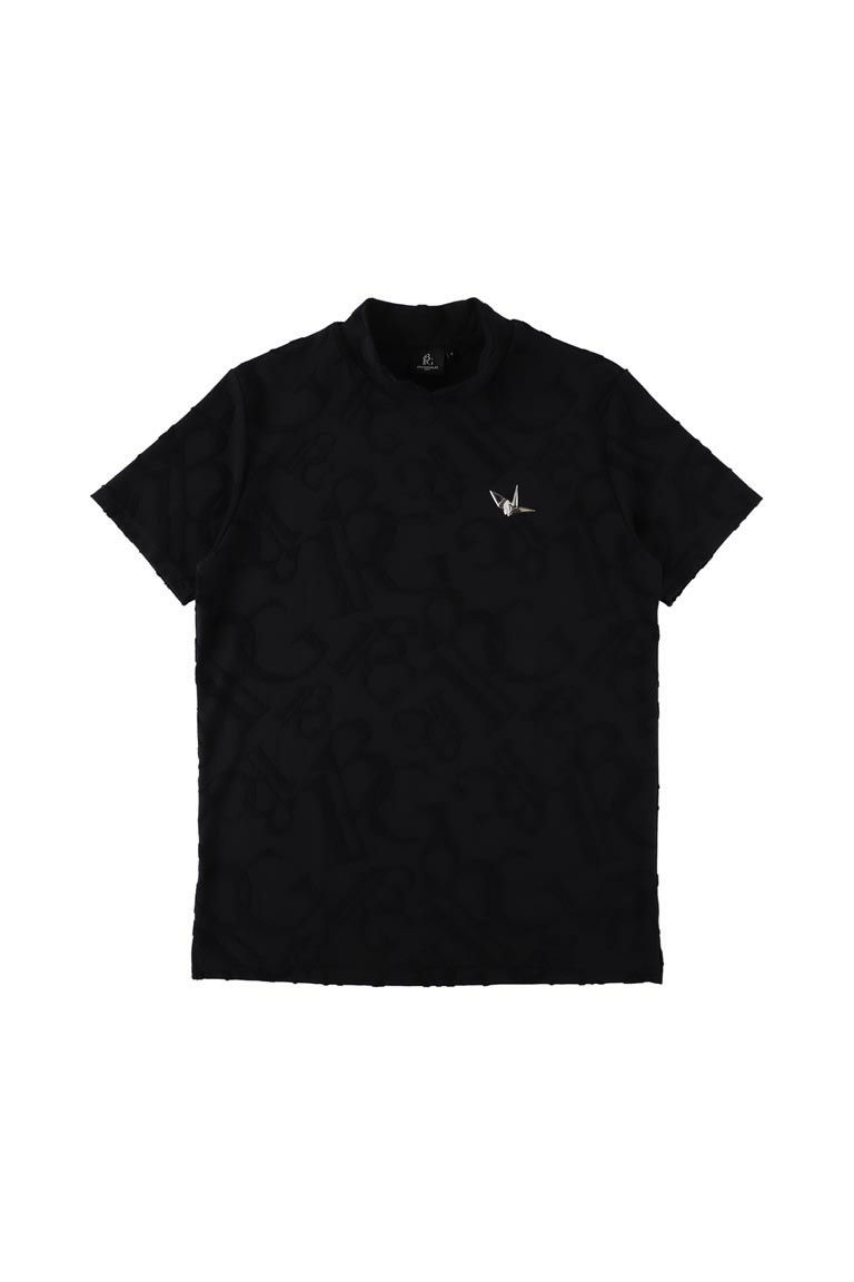 【2026年SS予約商品】113G PILE MOCK［BLACK］| モックネックシャツ | ブラック | メンズ | ゴルフウェア