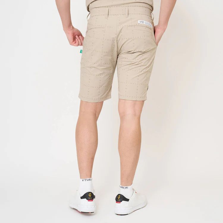 TYPO GRID SHORTS | ショートパンツ | ベージュ | メンズ | ゴルフウェア
