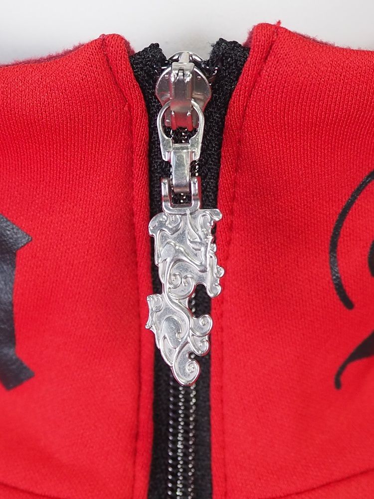 KARUISHIジップモック | ハーフジップ | レッド | メンズ | ゴルフウェア