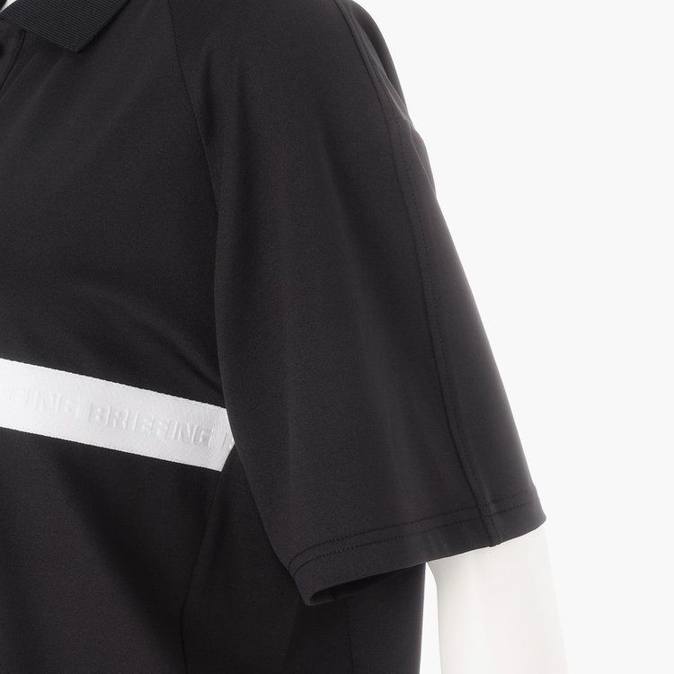 WOMENS SLEEVE LOGO POLO RELAXED FIT | ポロシャツ | ブラック | レディース | ゴルフウェア