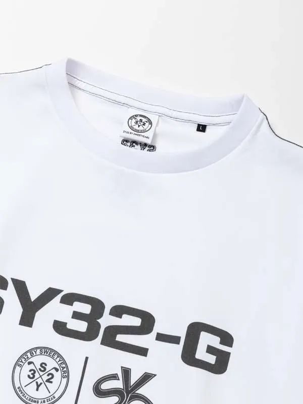 SY32-G MOCK TEE | モックネック Tシャツ | ホワイト | メンズ | ゴルフウェア