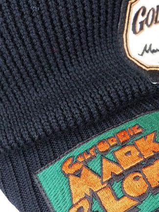 Retro Patch Double Knit Cap | ニットキャップ | ブラック | ユニセックス | ゴルフ