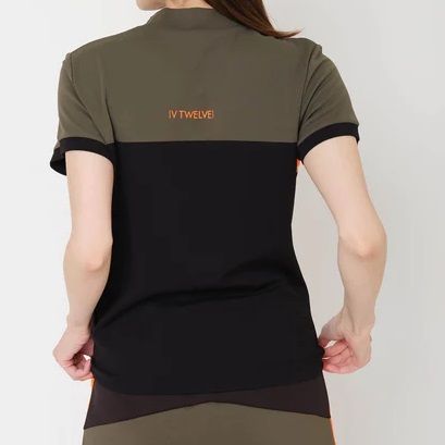 NEON P MOCK | モックネックシャツ | オリーブ | レディース | ゴルフウェア