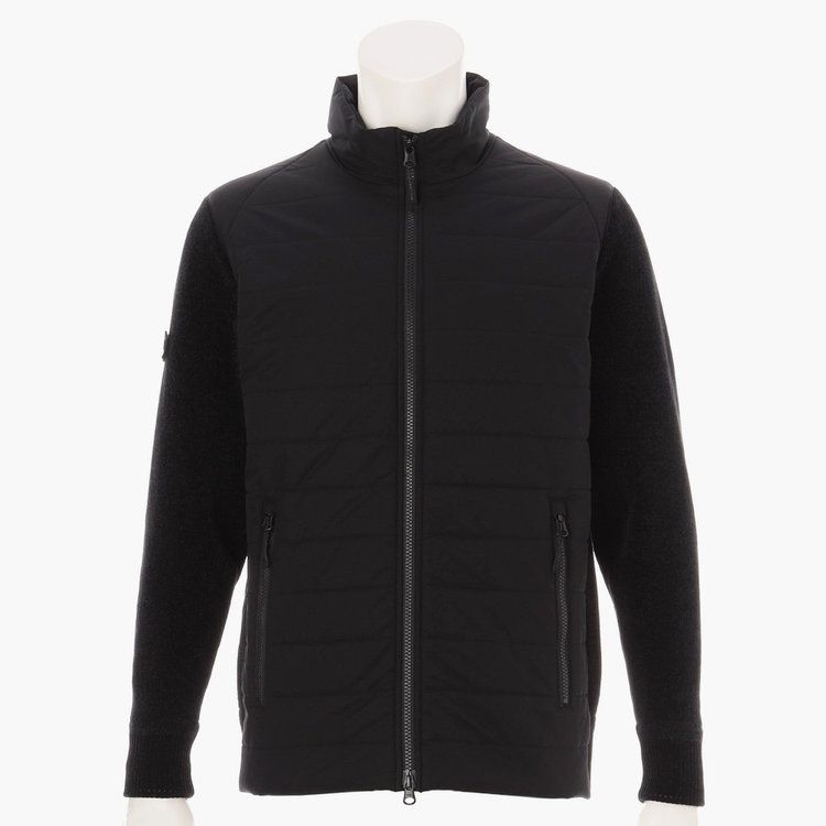 MEN'S WINDBLOCK MOLE YARN KNIT BLOUSON | ブルゾン | ブラック | メンズ | ゴルフウェア
