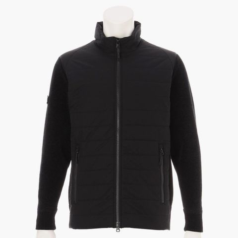 MEN'S WINDBLOCK MOLE YARN KNIT BLOUSON | ブルゾン | ブラック | メンズ | ゴルフウェア