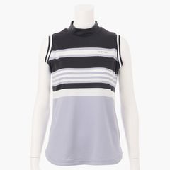WOMENS MARINE STRIPE NS HIGH NECK | ノースリーブシャツ | ネイビー | レディース | ゴルフウェア
