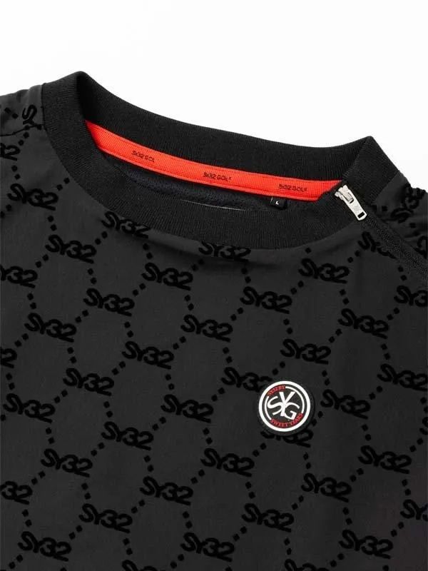 FLOCKY WOVEN STRECH PISTE SHIRTS | プルオーバーシャツ | ブラック | メンズ | ゴルフウェア