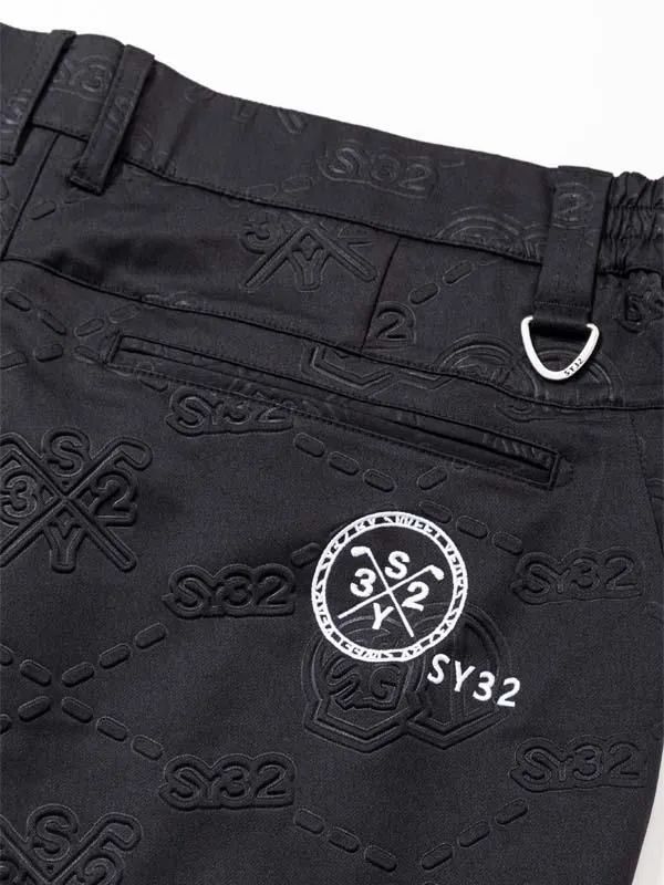 BACK EMBOSS STRETCH SHORTS | ショートパンツ | ブラック | メンズ | ゴルフウェア
