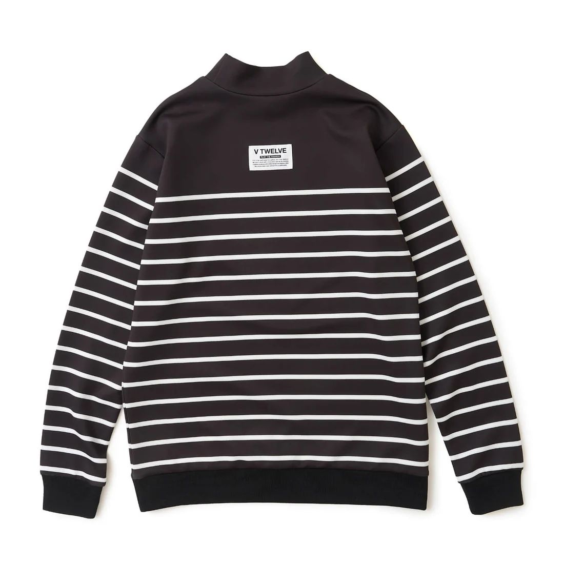 BORDER L/S MOCK | モックネックTシャツ | ブラック | メンズ | ゴルフウェア