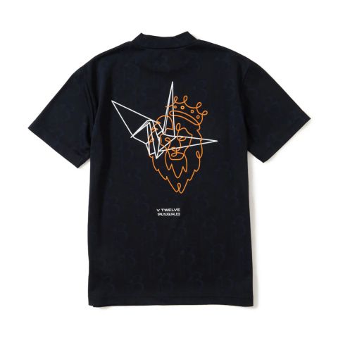 V12113 DUAL MOCK | モックネックTシャツ | ブラック | メンズ | ゴルフウェア