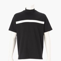 MENS SLEEVE LOGO HIGH NECK RELAXED FIT | ハイネックシャツ | ブラック | メンズ | ゴルフウェア