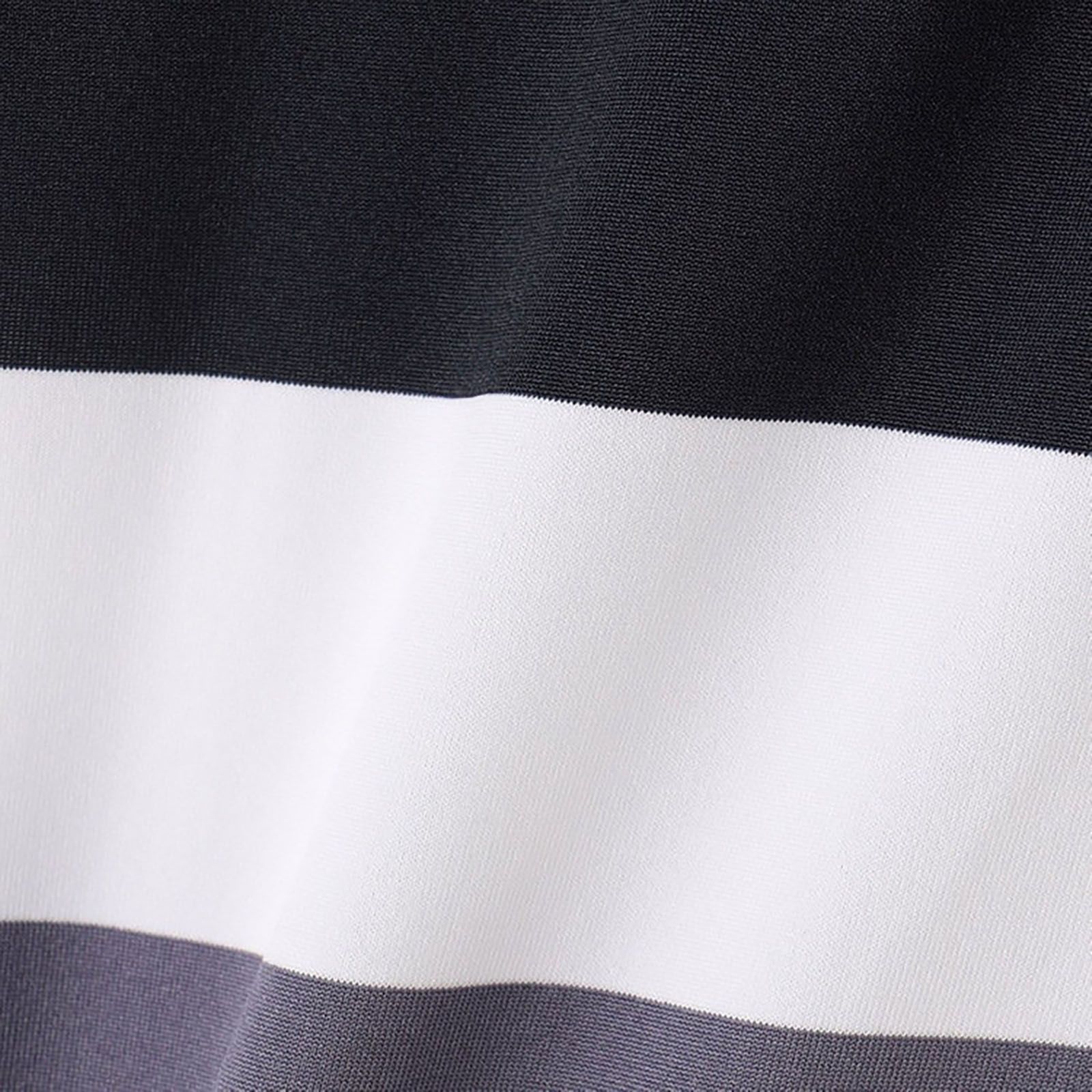 MENS PANEL STRIPE HIGH NECK | モックネック | ネイビー | メンズ | ゴルフウェア