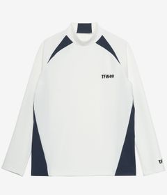 SIDE PANEL LONG SLEEVE MOCKNECK | Tシャツ | ホワイト | メンズ | ゴルフウェア