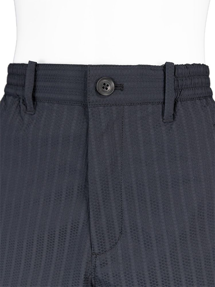 【ストレッチ】ドビーストライプパンツ (MENS) | ロングパンツ | ブラック | メンズ