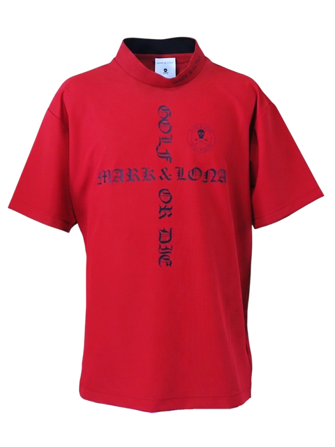 Croce Waffle Mock Neck Tee | MEN | Tシャツ | レッド | メンズ | ゴルフウェア