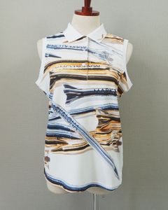 Dimention Camo Sleeveless Polo | ポロシャツ | ホワイト | レディース | ゴルフウェア