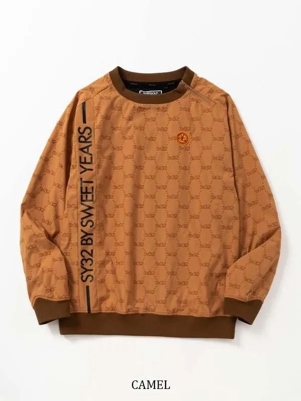 FLOCKY WOVEN STRECH PISTE SHIRTS | プルオーバーシャツ | キャメル | メンズ | ゴルフウェア
