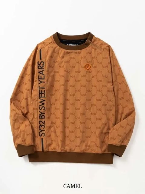 FLOCKY WOVEN STRECH PISTE SHIRTS | プルオーバーシャツ | キャメル | メンズ | ゴルフウェア