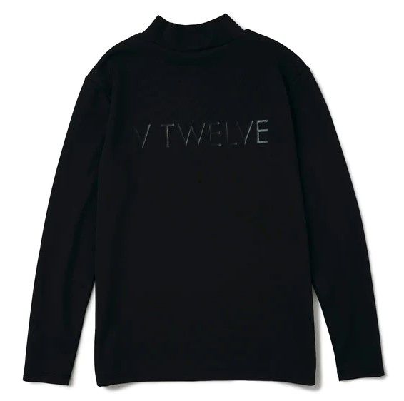 HIDE MOCK | モックネック長袖Tシャツ | ブラック | メンズ | ゴルフウェア