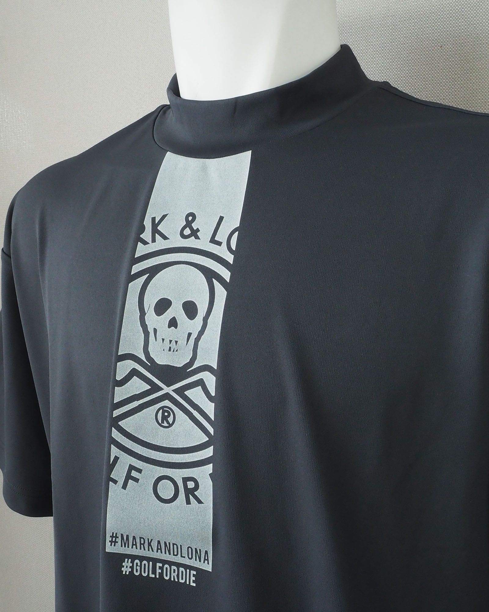 Pulsar Mock Neck Tee | モックネック | チャコール | ユニセックス | ゴルフウェア