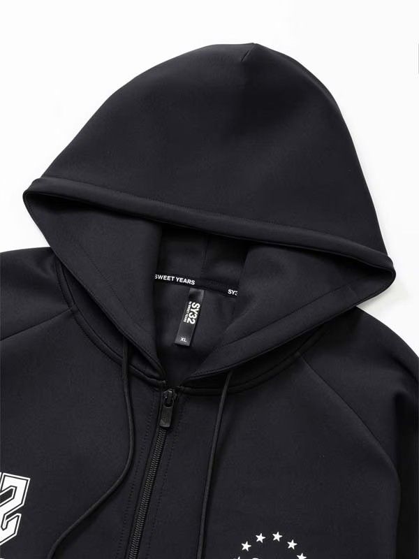 DOUBLE KNIT MULTI LOGO ZIP HOODIE | パーカー | ブラック | メンズ | ゴルフウェア