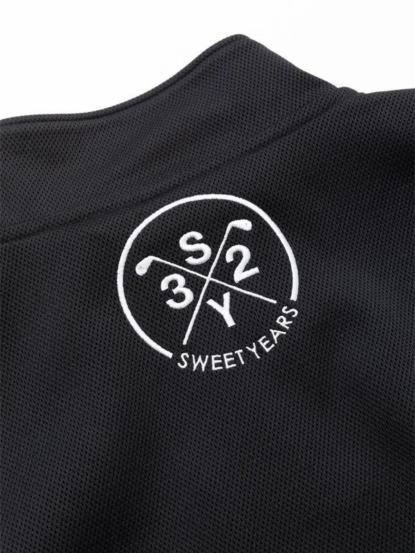 DOUBLE RUSSELL JERSEY HALF-ZIP JK | ブルゾン | ブラック | メンズ | ゴルフウェア