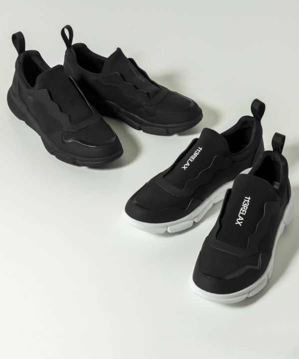 Vibramソールダッドスニーカー | ブラック×ホワイト | メンズ