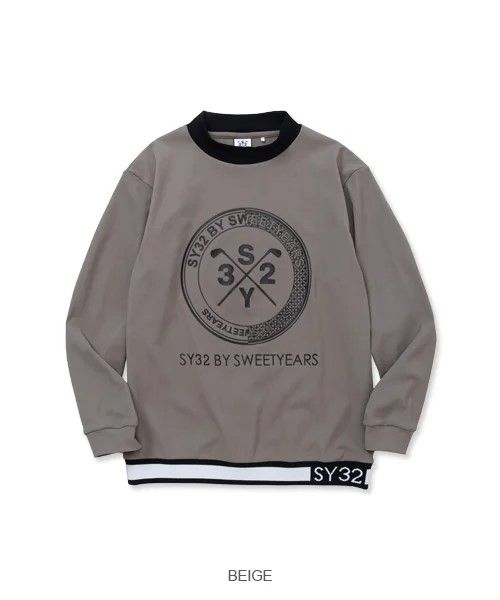 NEO-PRO POPCORN CROSS LOGO L/S SHIRTS | Tシャツ | ベージュ | メンズ | ゴルフウェア