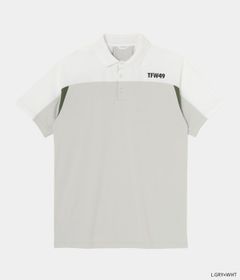 SIDE MESH POLO | ポロシャツ | ライトグレー×ホワイト | メンズ | ゴルフウェア