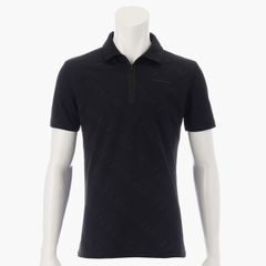 SH MENS BIAS LOGO HALF ZIP SHIRT | ポロシャツ | ブラック | メンズ | ゴルフウェア