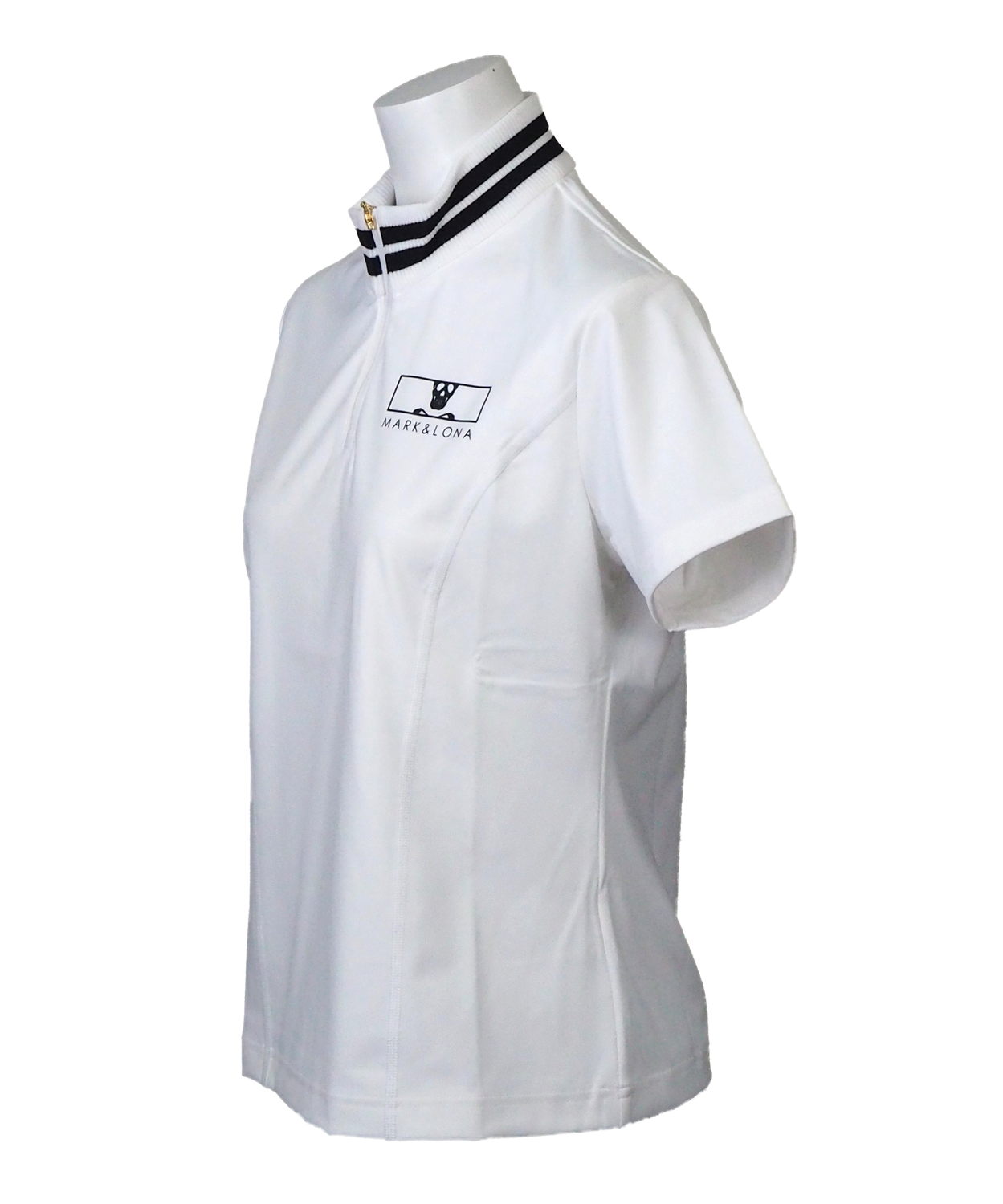 Pave Zip Mock Tee | Tシャツ | ホワイト | レディース | ゴルフウェア