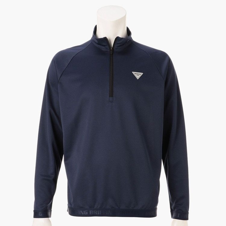 REF MEN'S HEM LOGO LS HALFZIP（リラックスフィット） | ネイビー | メンズ | ゴルフウェア
