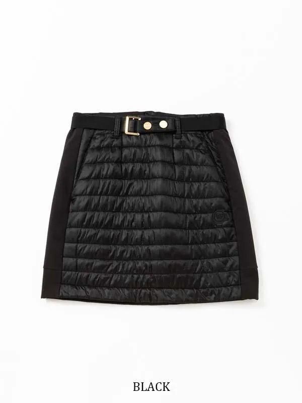 QUILT ＆ STORM FLEECE COMBI SKIRT | スカート | ブラック | レディース | ゴルフウェア