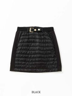 QUILT ＆ STORM FLEECE COMBI SKIRT | スカート | ブラック | レディース | ゴルフウェア