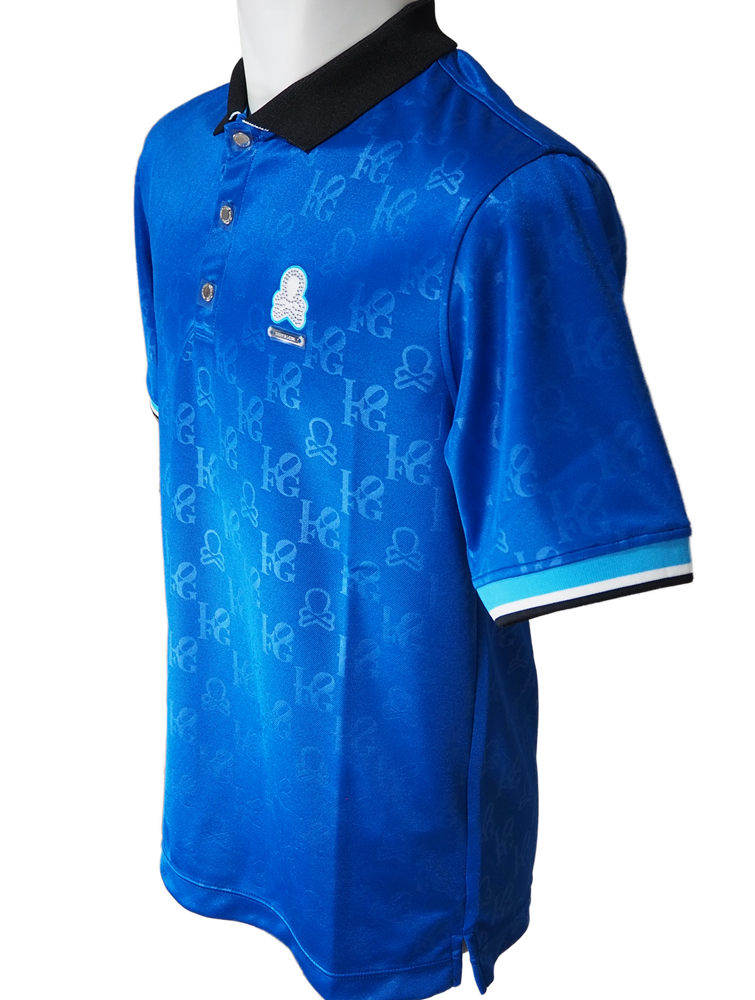 Ever Monogram Embossed Polo | ポロシャツ | ブルー | メンズ | ゴルフウェア