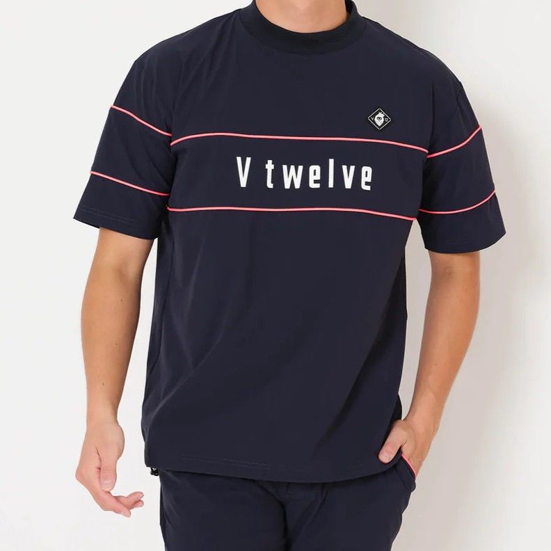 NEON L MOCK | モックネックTシャツ | ネイビー | メンズ | ゴルフウェア