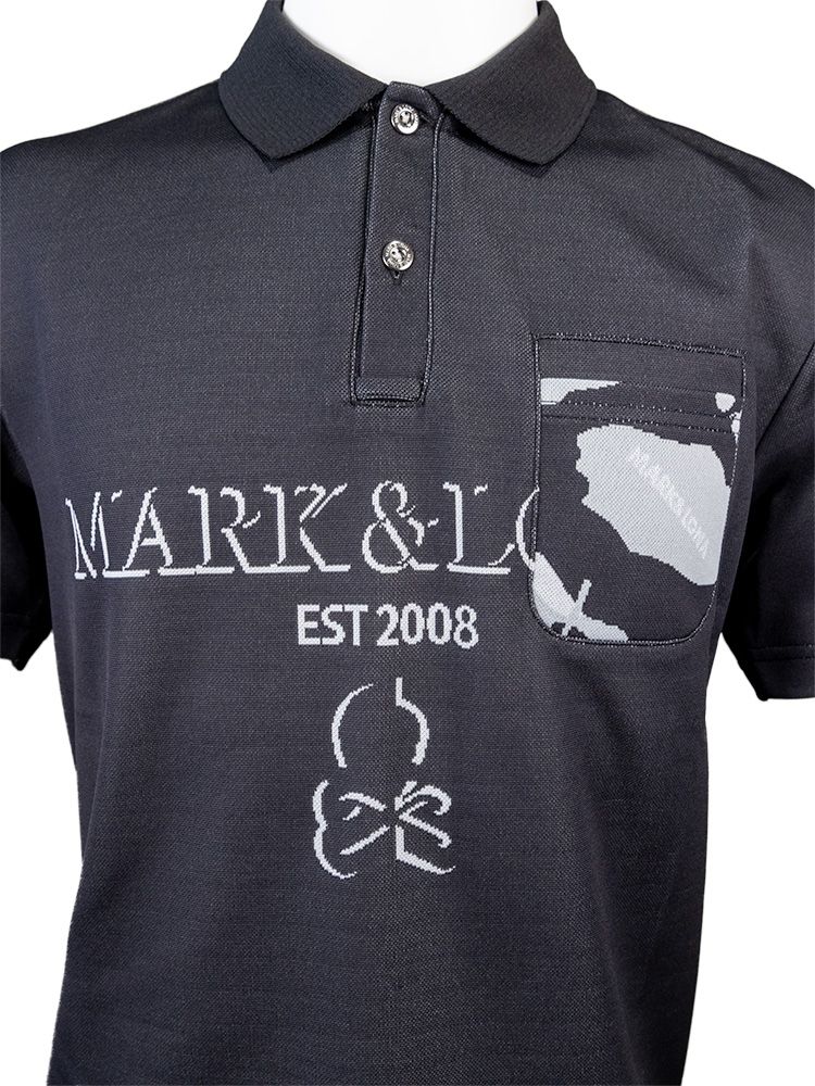 Gauge Camouflage Jacquard | ポロシャツ | ブラック | メンズ | ゴルフウェア | 写真