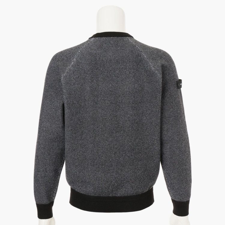 MEN’S BIRDS EYE LOGO CREWNECK KNIT | ニット | ブラック | メンズ | ゴルフウェア