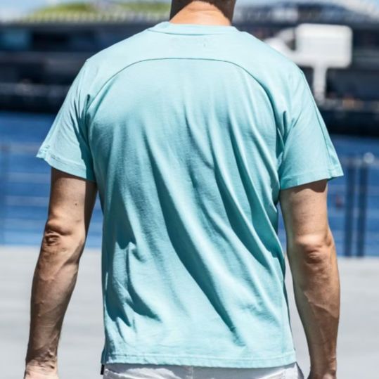2重ロゴ半袖Tシャツ | Tシャツ | サックス | メンズ
