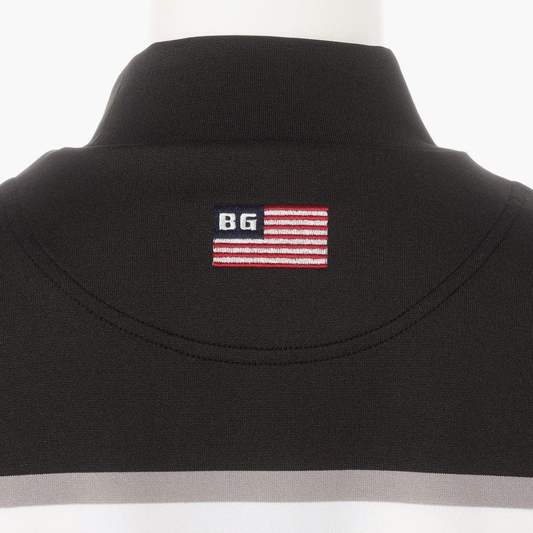 WOMENS MARINE STRIPE NS HIGH NECK | ノースリーブシャツ | ブラック | レディース | ゴルフウェア